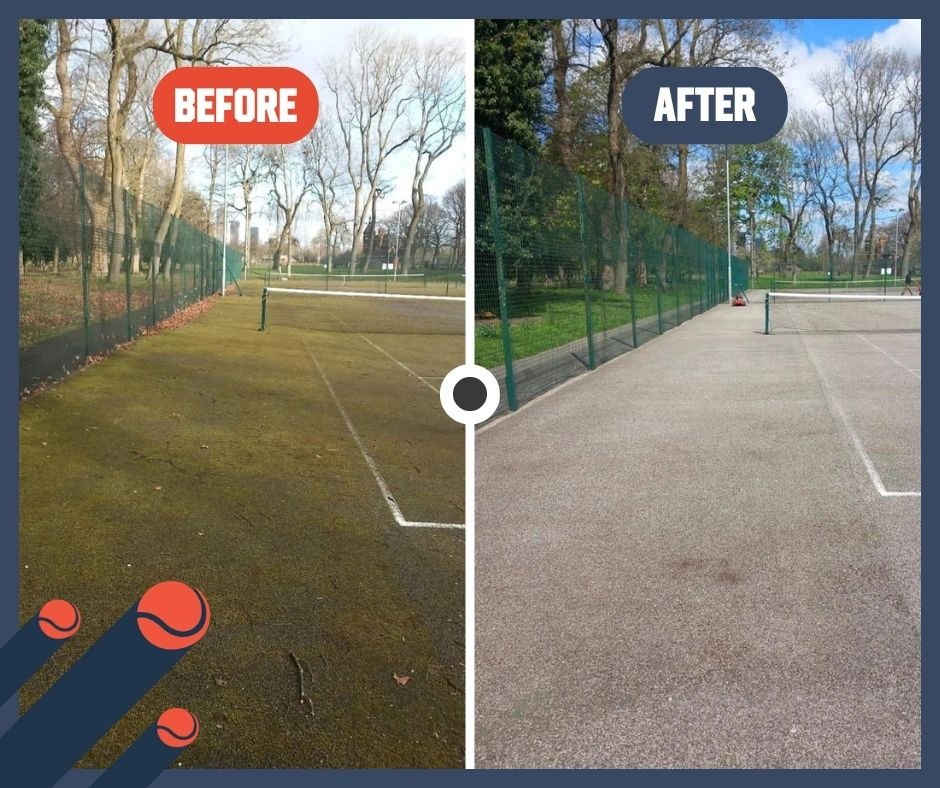 Court Maintenance - Before and After